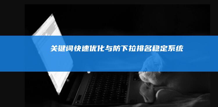 关键词快速优化与防下拉排名稳定系统